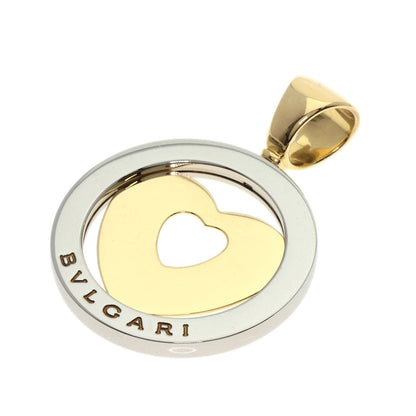 BVLGARI Tond Heart Pendant top K18 Yellow Gold Stainless SteelLadies [Used]