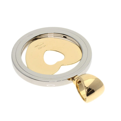 BVLGARI Tond Heart Pendant top K18 Yellow Gold Stainless SteelLadies [Used]