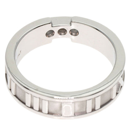 TIFFANY&Co. Atlas Aquamarine Diamond Ring K18 White Gold Ladies [Used]