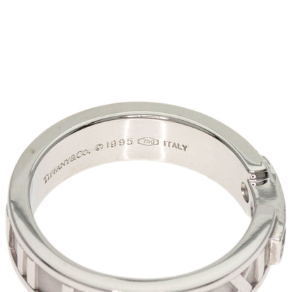 TIFFANY&Co. Atlas Aquamarine Diamond Ring K18 White Gold Ladies [Used]