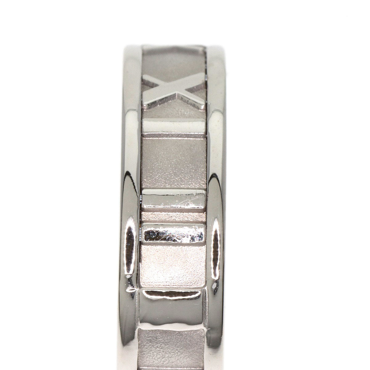 TIFFANY&Co. Atlas Aquamarine Diamond Ring K18 White Gold Ladies [Used]