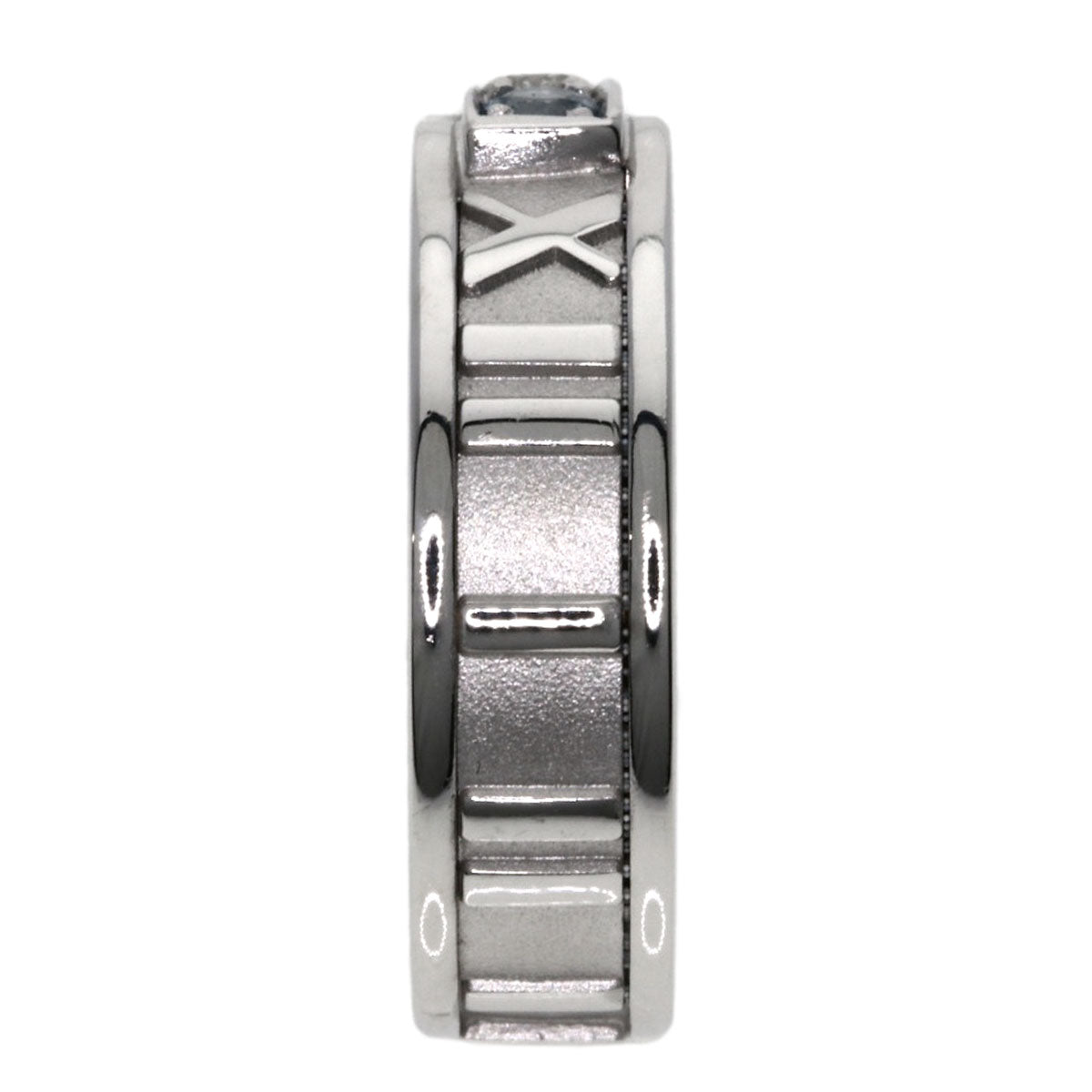 TIFFANY&Co.   Atlas Aquamarine Diamond Ring  K18 White Gold Ladies [Used]