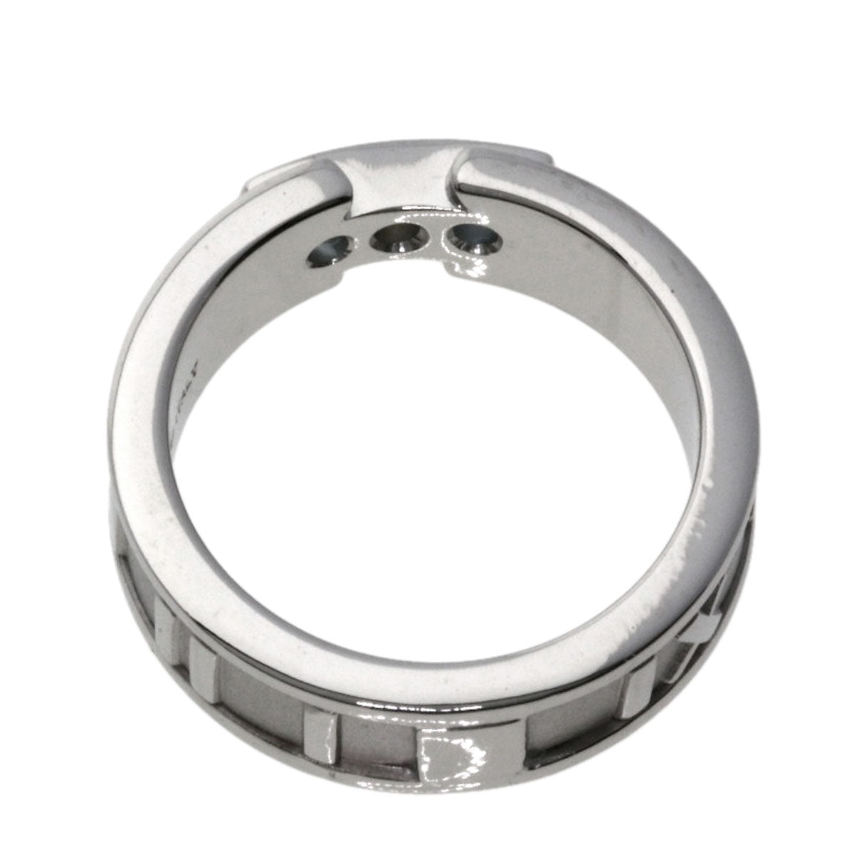 TIFFANY&Co.   Atlas Aquamarine Diamond Ring  K18 White Gold Ladies [Used]