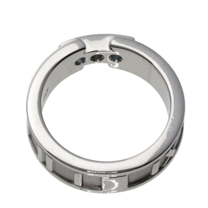 TIFFANY&Co.   Atlas Aquamarine Diamond Ring  K18 White Gold Ladies [Used]