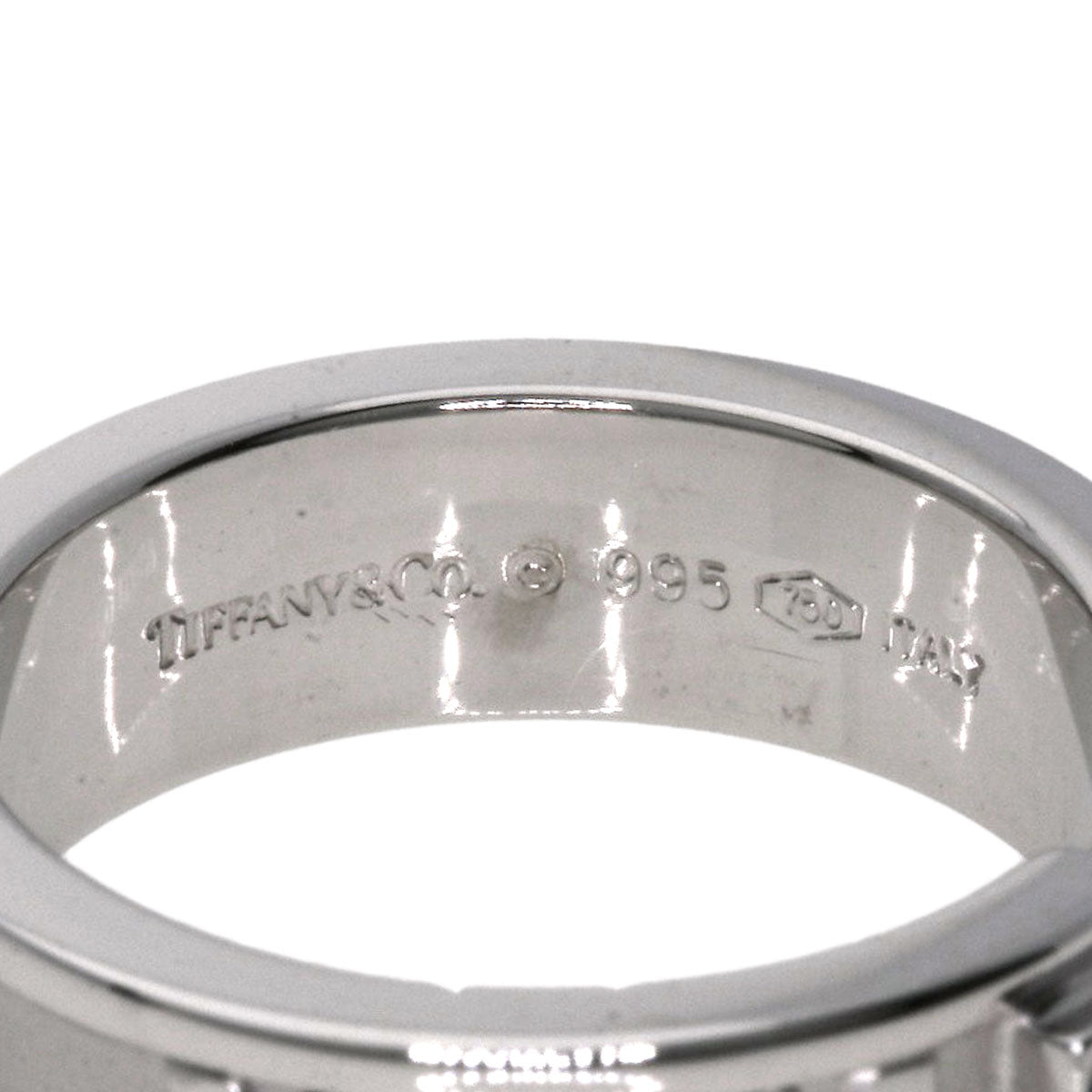 TIFFANY&Co.   Atlas Aquamarine Diamond Ring  K18 White Gold Ladies [Used]