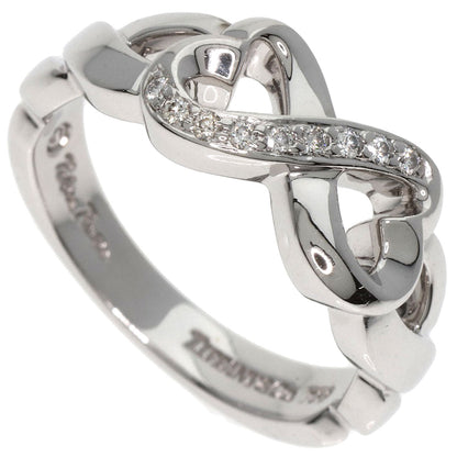 TIFFANY&Co.   Double Loving Heart Diamond Ring  K18 White Gold Ladies [Used]