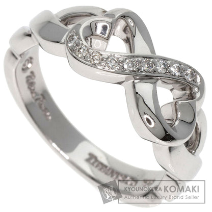 TIFFANY&Co.   Double Loving Heart Diamond Ring  K18 White Gold Ladies [Used]
