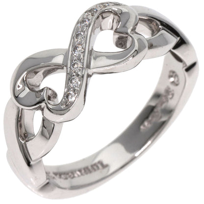 TIFFANY&Co.   Double Loving Heart Diamond Ring  K18 White Gold Ladies [Used]