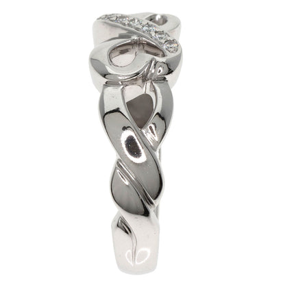TIFFANY&Co.   Double Loving Heart Diamond Ring  K18 White Gold Ladies [Used]