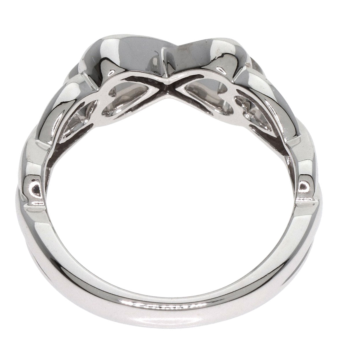 TIFFANY&Co.   Double Loving Heart Diamond Ring  K18 White Gold Ladies [Used]