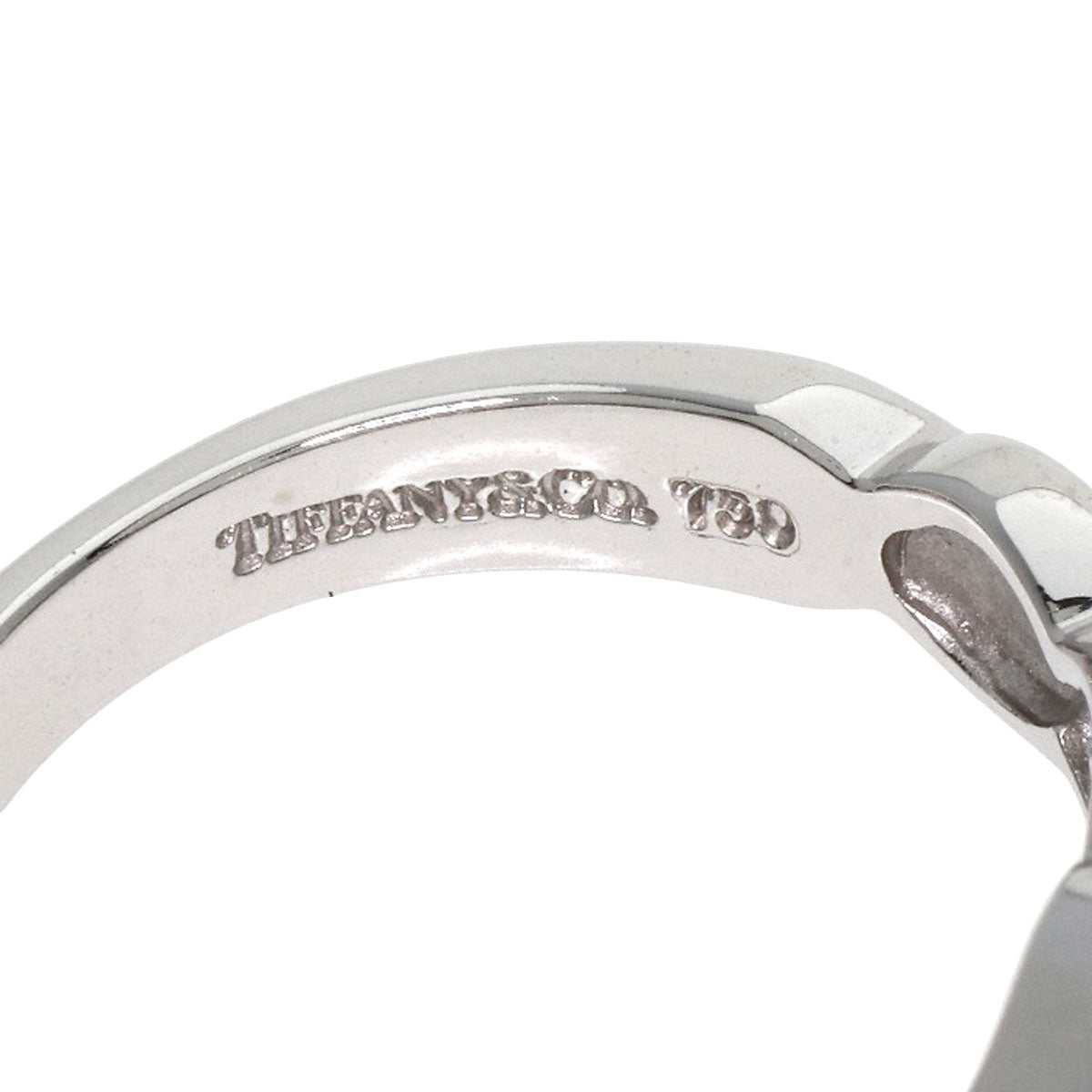 TIFFANY&Co.   Double Loving Heart Diamond Ring  K18 White Gold Ladies [Used]