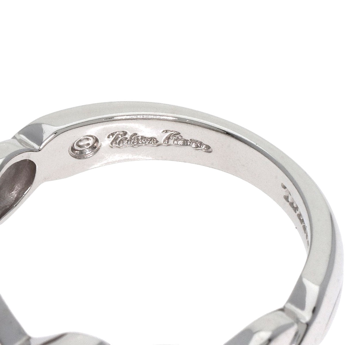 TIFFANY&Co.   Double Loving Heart Diamond Ring  K18 White Gold Ladies [Used]