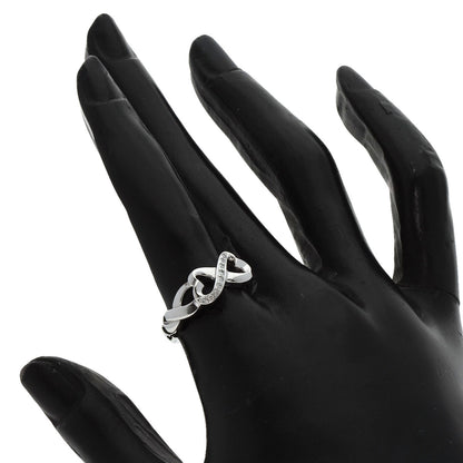 TIFFANY&Co.   Double Loving Heart Diamond Ring  K18 White Gold Ladies [Used]
