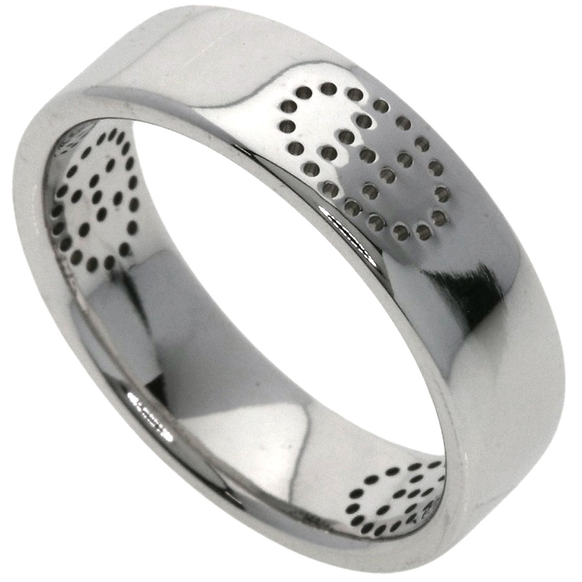 HERMES Eclipse Luban Ring K18 White Gold Ladies [Used]