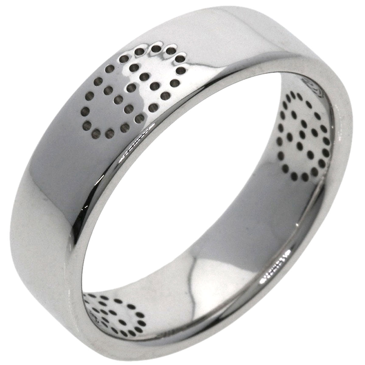 HERMES Eclipse Luban Ring K18 White Gold Ladies [Used]