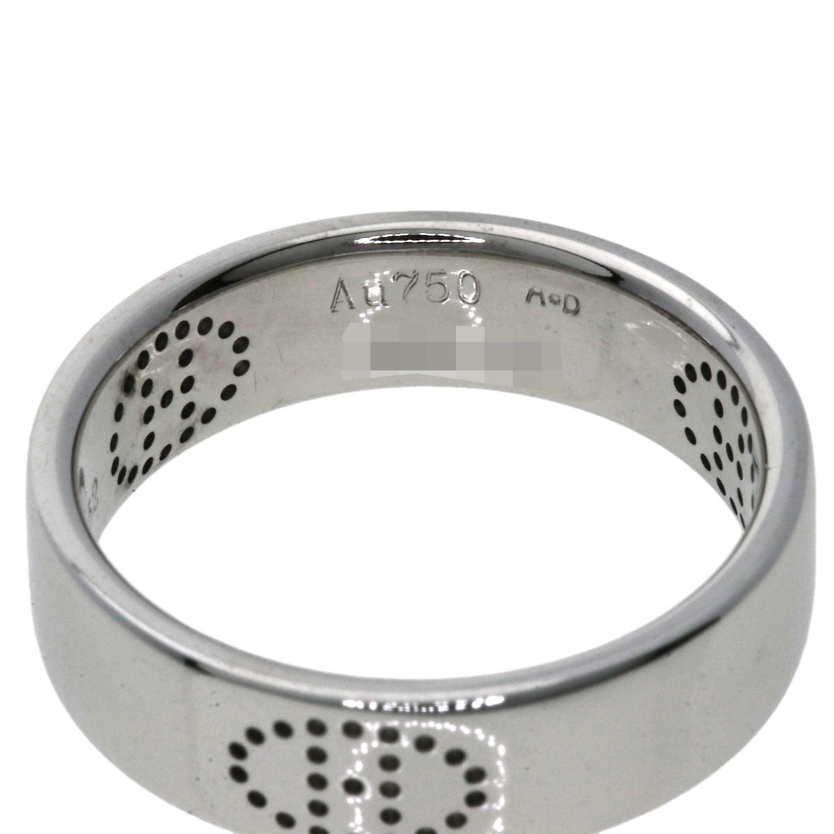 HERMES Eclipse Luban Ring K18 White Gold Ladies [Used]