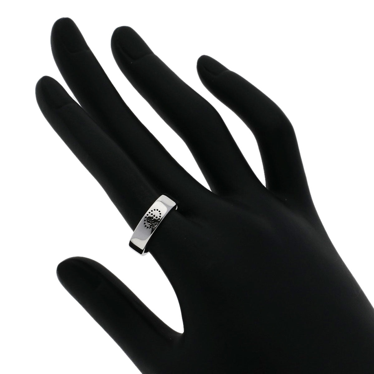 HERMES Eclipse Luban Ring K18 White Gold Ladies [Used]