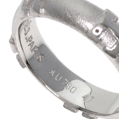 HERMES Fidelite # 47 Ring K18 White Gold Ladies [Used]