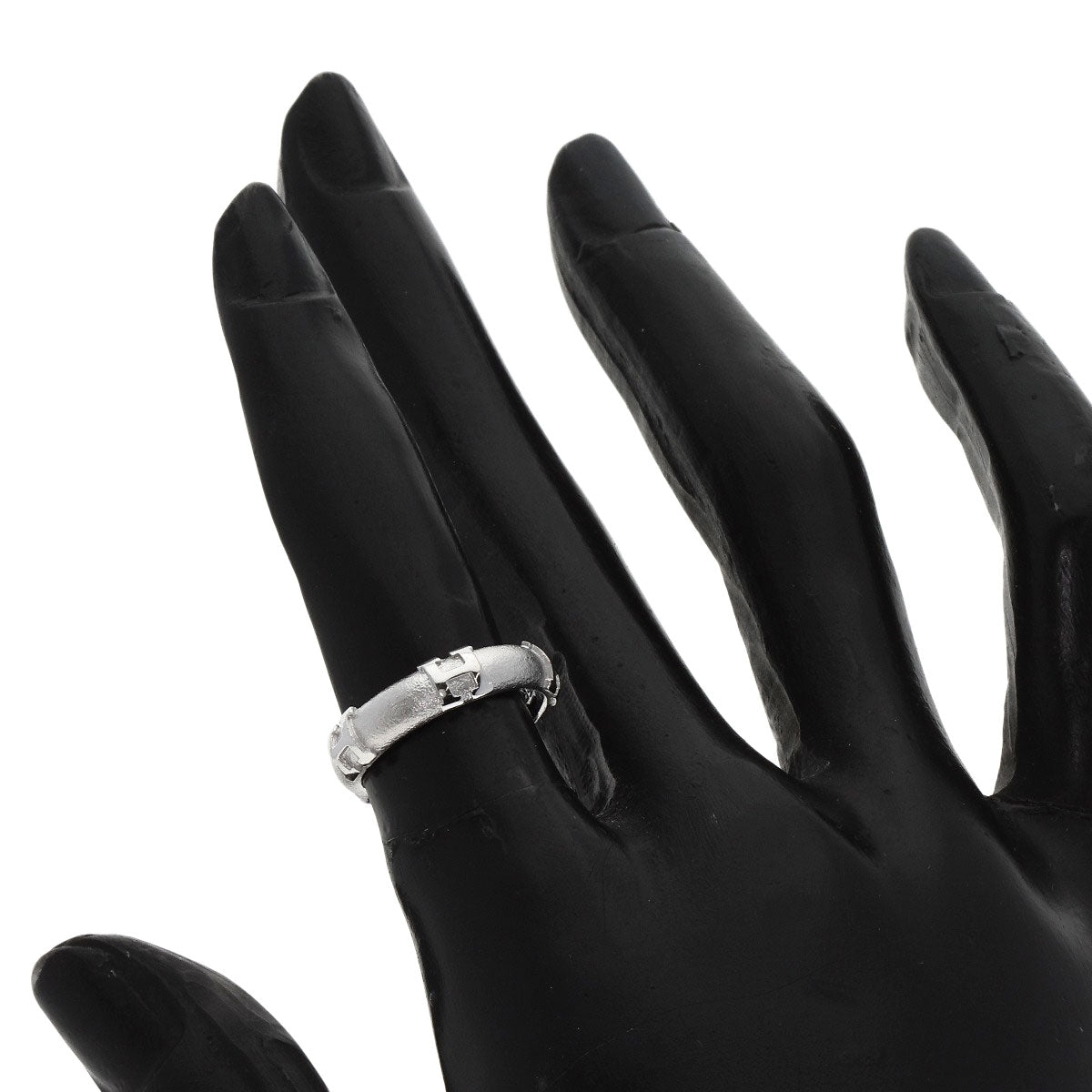 HERMES Fidelite # 47 Ring K18 White Gold Ladies [Used]