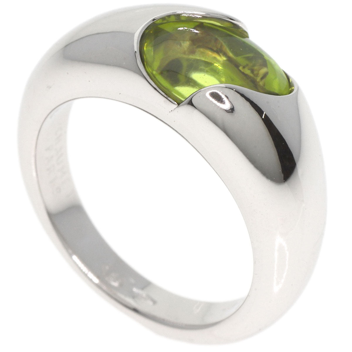 Chaumet   Varg Peridot Ring  K18 White Gold Ladies [Used]