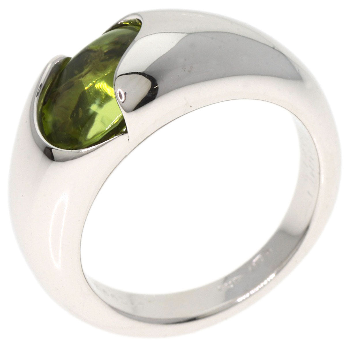 Chaumet   Varg Peridot Ring  K18 White Gold Ladies [Used]