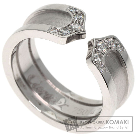 CARTIER C2 Diamond SM #47 Ring K18 White Gold Ladies [Used]