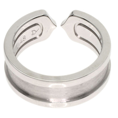 CARTIER C2 Diamond SM #47 Ring K18 White Gold Ladies [Used]