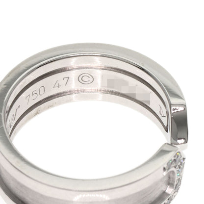 CARTIER C2 Diamond SM #47 Ring K18 White Gold Ladies [Used]