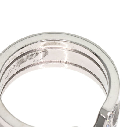 CARTIER C2 Diamond SM #47 Ring K18 White Gold Ladies [Used]
