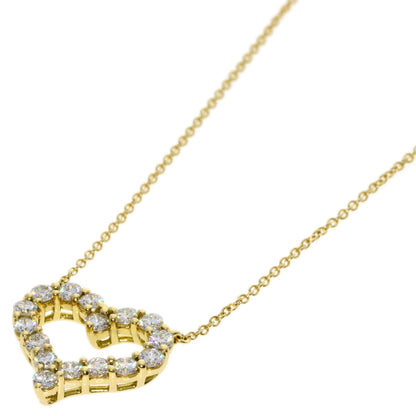 TIFFANY&Co. Sentimental Heart Diamond Necklace K18 Yellow Gold Ladies [Used]