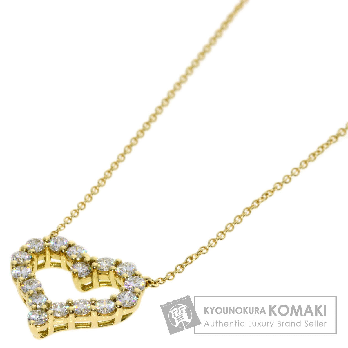 TIFFANY&Co. Sentimental Heart Diamond Necklace K18 Yellow Gold Ladies [Used]