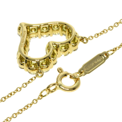 TIFFANY&Co. Sentimental Heart Diamond Necklace K18 Yellow Gold Ladies [Used]