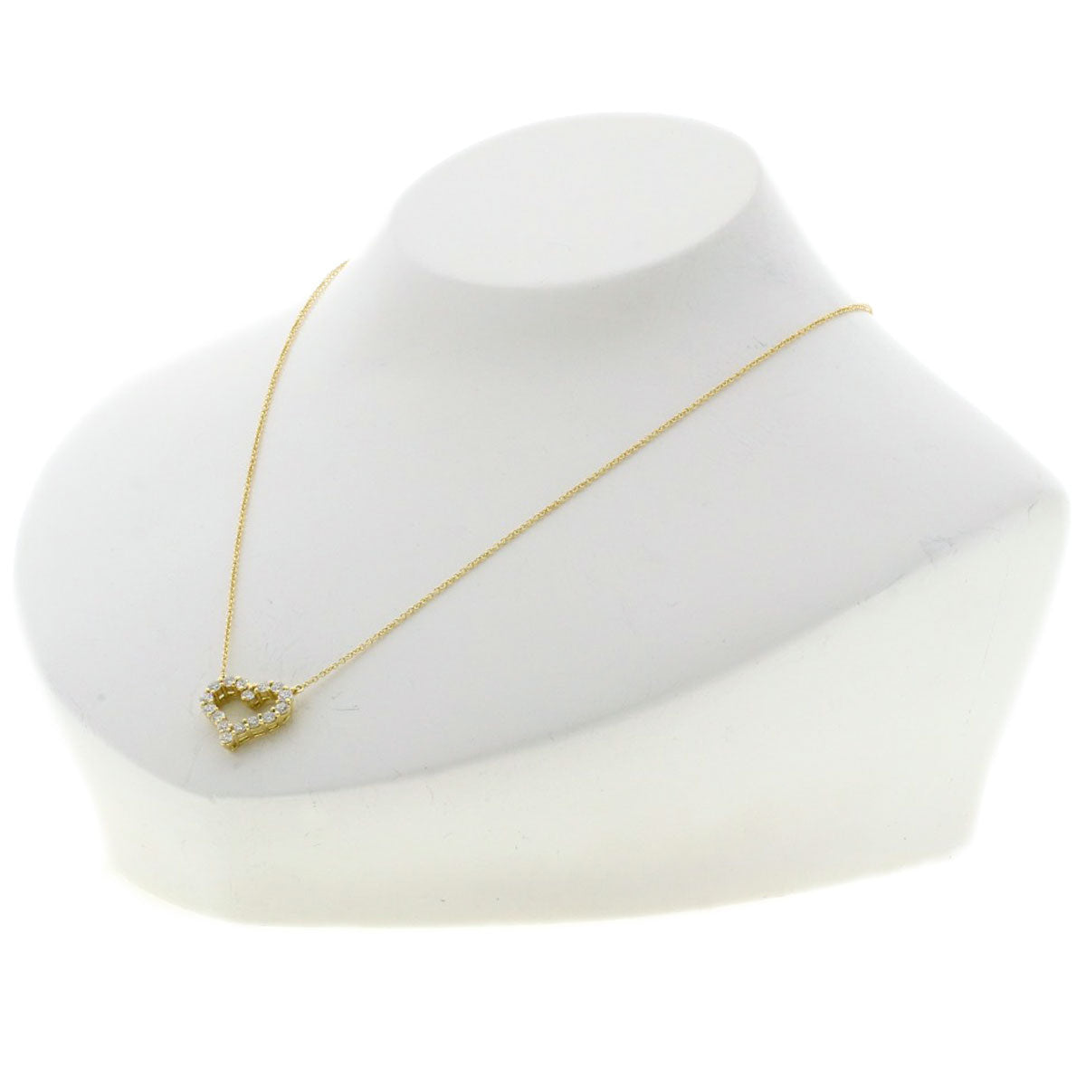 TIFFANY&Co. Sentimental Heart Diamond Necklace K18 Yellow Gold Ladies [Used]