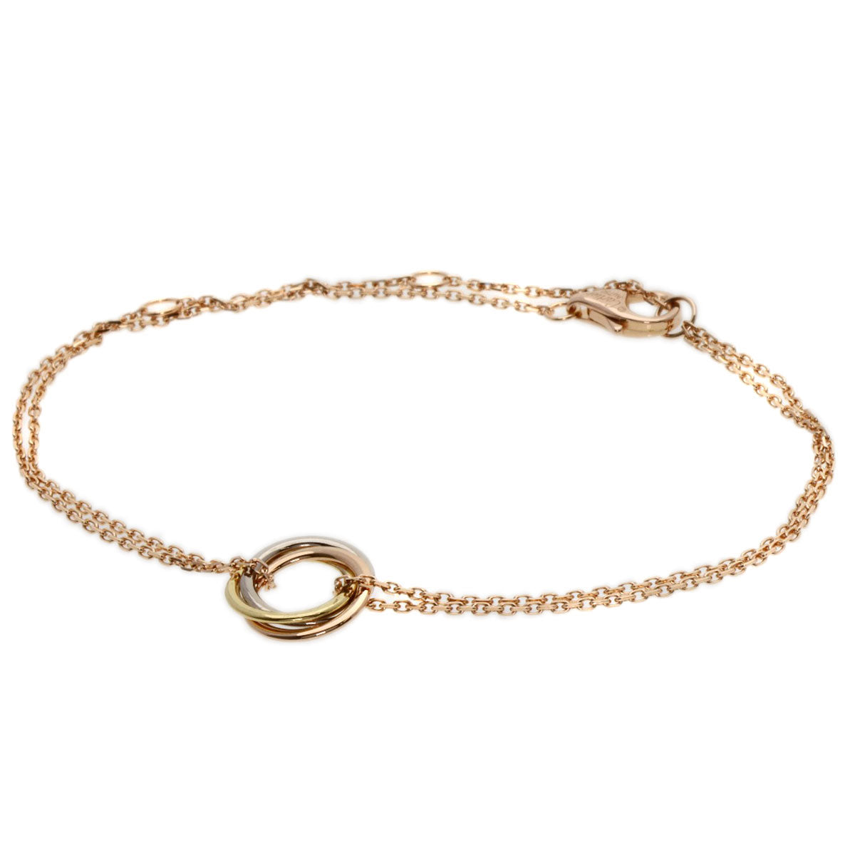 CARTIER Trinity Bracelet K18 Yellow Gold 18K Pink GoldLadies [Used]