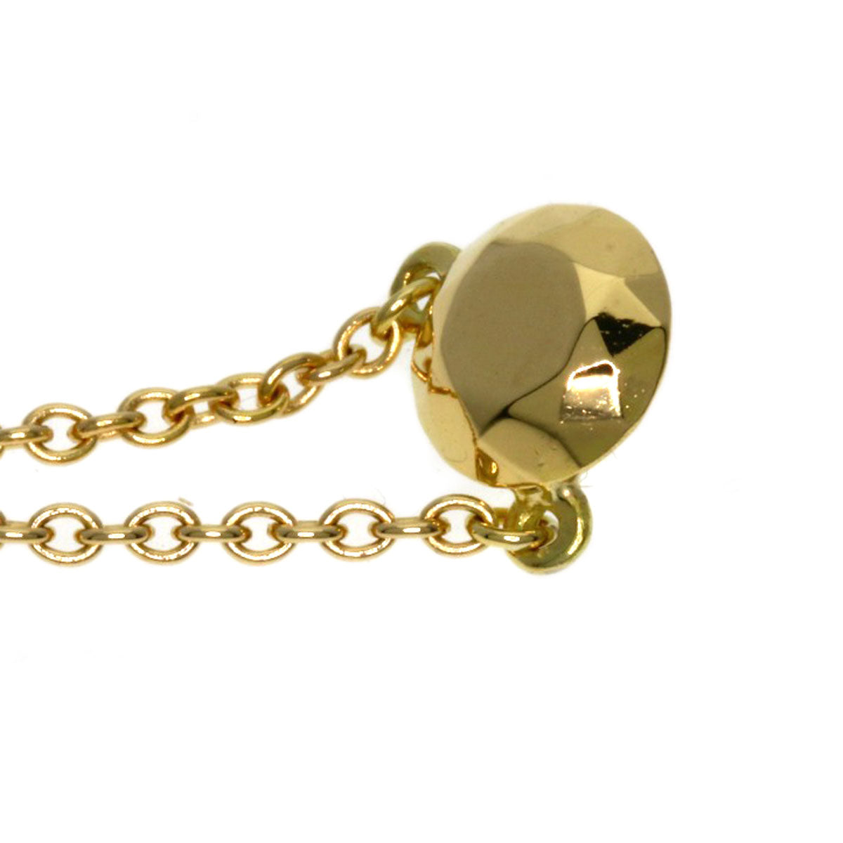 TIFFANY&Co. Faceted Diamond Necklace K18 Yellow Gold Ladies [Used]