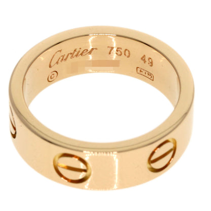 CARTIER love ring #49 Ring K18 Pink Gold Ladies [Used]