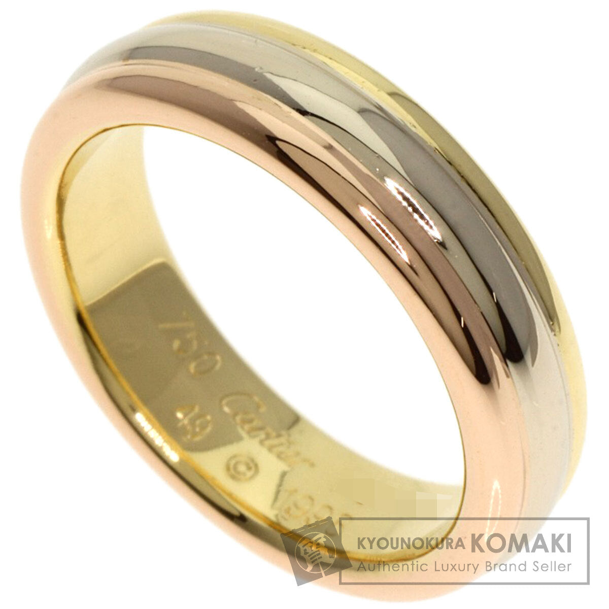 CARTIER Vendome #49 Ring K18 Yellow Gold K18 White GoldLadies [Used]