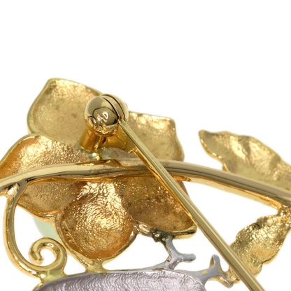 TASAKI Pearl Pearl Bird Motif Brooch K18 Yellow Gold PT900Ladies [Used]