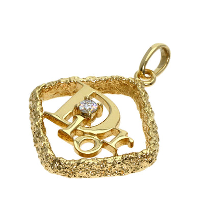 Dior   Pendant top Logo 1P Diamond K18 Yellow Gold Ladies