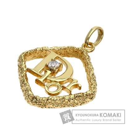 Dior   Pendant top Logo 1P Diamond K18 Yellow Gold Ladies