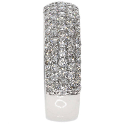 Ponte Vecchio Pave Diamond Ring K18 White Gold Ladies [Used]