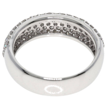 Ponte Vecchio Pave Diamond Ring K18 White Gold Ladies [Used]