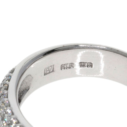Ponte Vecchio Pave Diamond Ring K18 White Gold Ladies [Used]