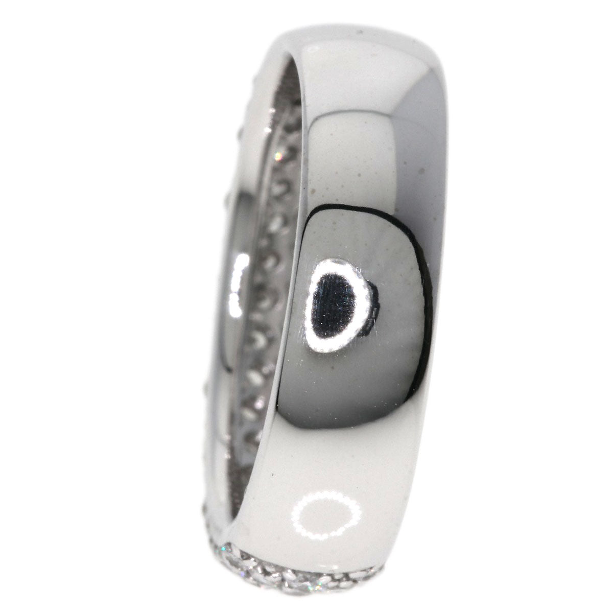 Ponte Vecchio Pave Diamond Ring K18 White Gold Ladies [Used]