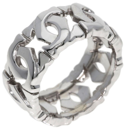 CARTIER Entrelaces #47 Ring K18 White Gold Ladies [Used]