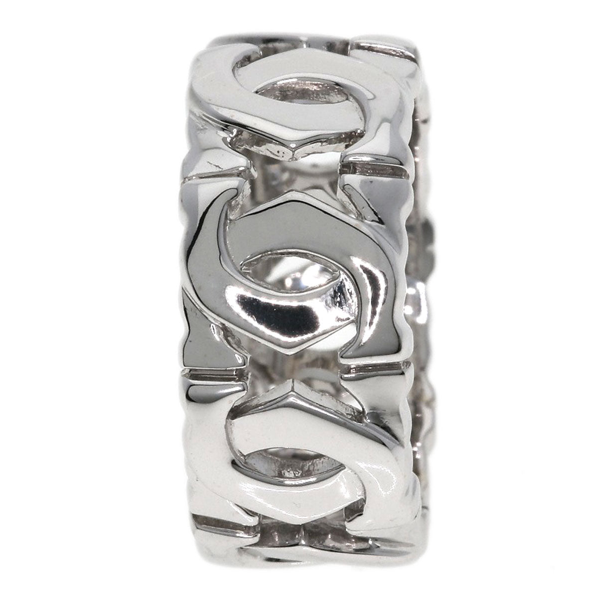 CARTIER Entrelaces #47 Ring K18 White Gold Ladies [Used]