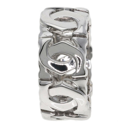 CARTIER Entrelaces #47 Ring K18 White Gold Ladies [Used]