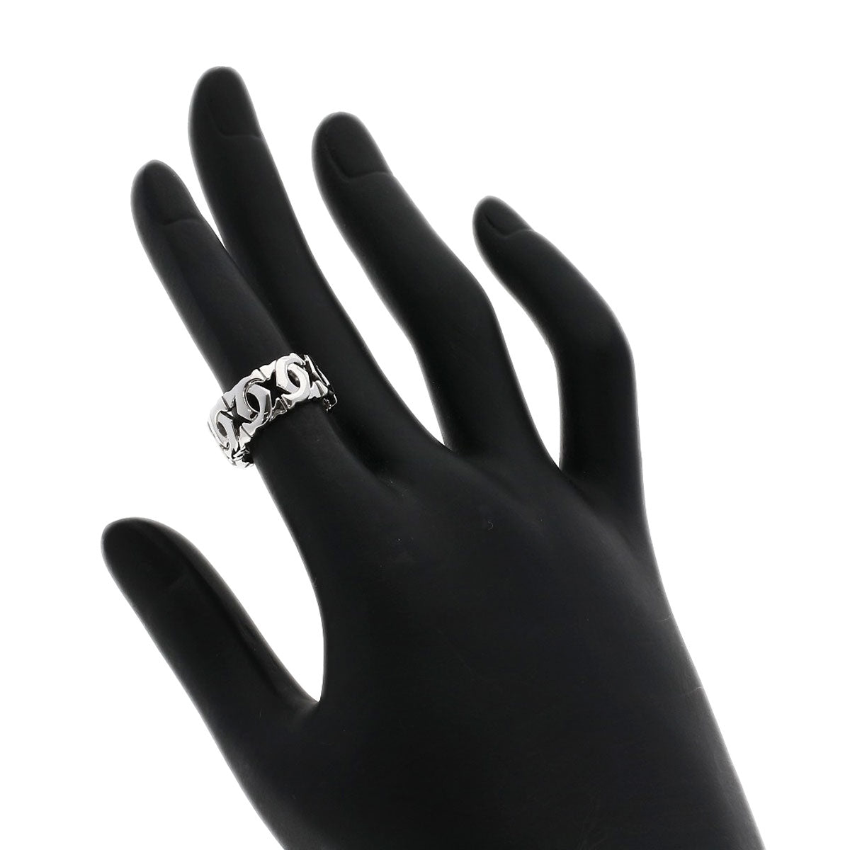 CARTIER Entrelaces #47 Ring K18 White Gold Ladies [Used]