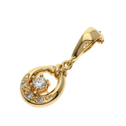 TASAKI Diamond Pendant top K18 Yellow Gold Ladies [Used]