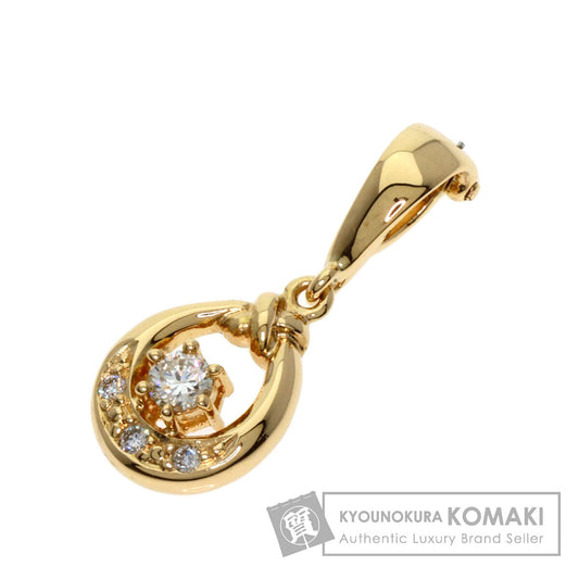 TASAKI Diamond Pendant top K18 Yellow Gold Ladies [Used]